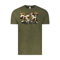 Vintage Olive mexico state cowhide serape cactus Vintage Tee - RanaPortraitStore