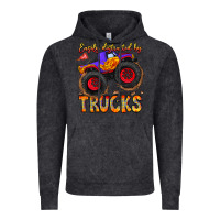 Vintage Black Easily Distracted By Trucks Vintage Hoodie - CowhideDigitalArt