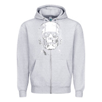 Heather Grey frankenstein Zipper Hoodie - DesigneFamous