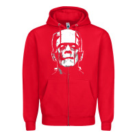 Red frankenstein Zipper Hoodie - DesigneFamous