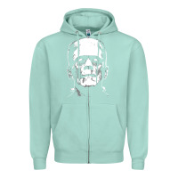 Seafoam frankenstein Zipper Hoodie - DesigneFamous