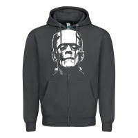 Smoke frankenstein Zipper Hoodie - DesigneFamous