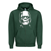 Sports Green frankenstein Zipper Hoodie - DesigneFamous