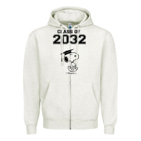 Oatmeal Heather funny graduation class of 2032 Zipper Hoodie - DesigneFamous