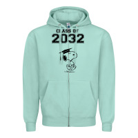 Seafoam funny graduation class of 2032 Zipper Hoodie - DesigneFamous