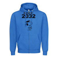 True Royal funny graduation class of 2032 Zipper Hoodie - DesigneFamous