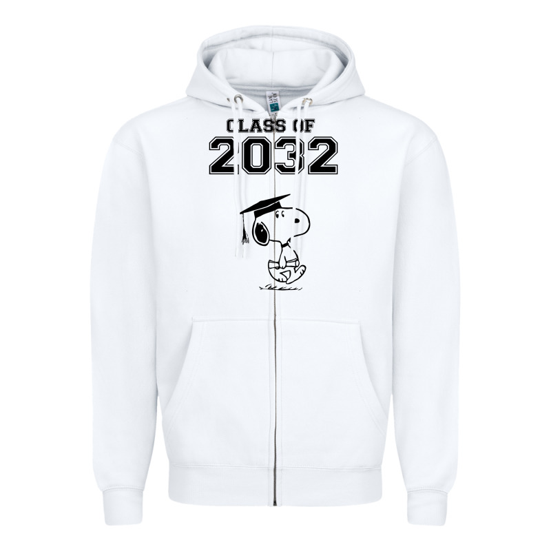 Funny Graduation Class Of 2032 Zipper Hoodie by DesigneFamous | Teevron