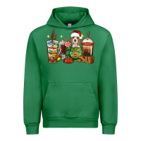 Emerald Christmas coffee cups with Beagle Urban Hoodie - RanaPortraitStore
