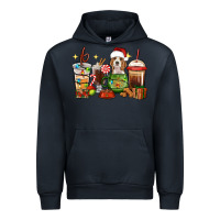 Navy Christmas coffee cups with Beagle Urban Hoodie - RanaPortraitStore