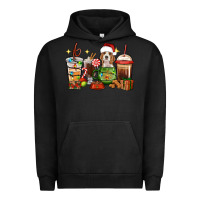 Pigment Black Christmas coffee cups with Beagle Urban Hoodie - RanaPortraitStore