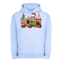 Pigment Grape Ice Christmas coffee cups with Beagle Urban Hoodie - RanaPortraitStore