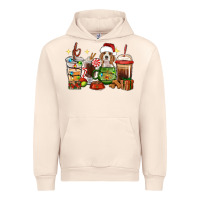 Sandshell Christmas coffee cups with Beagle Urban Hoodie - RanaPortraitStore