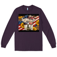 Plum Western 4th Of July Lama Long Sleeve Tee - LillyAllenDesigns