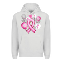 Dove Grey Balloons cancer ribbon Premium Hoodie - Artiststas