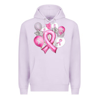 Lilac Balloons cancer ribbon Premium Hoodie - Artiststas