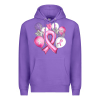 Purple Balloons cancer ribbon Premium Hoodie - Artiststas