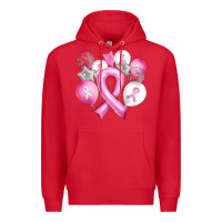 Red Balloons cancer ribbon Premium Hoodie - Artiststas