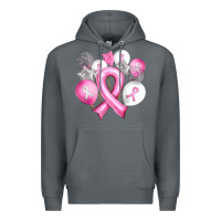 Rock Balloons cancer ribbon Premium Hoodie - Artiststas