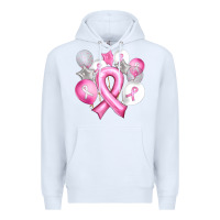 White Balloons cancer ribbon Premium Hoodie - Artiststas