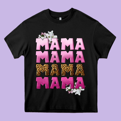 Mama Mama Mama Mama Mother's Day Heavy Core Tee Designed By Cowgirlartshop