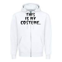White halloween costume ideas Zipper Hoodie - DesigneFamous