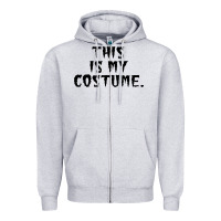 Heather Grey halloween costume ideas Zipper Hoodie - DesigneFamous