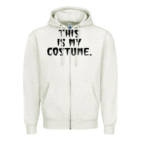 Oatmeal Heather halloween costume ideas Zipper Hoodie - DesigneFamous