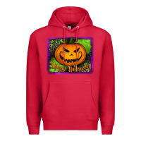 Cardinal happy halloween jack o' lantern pumpkin Premium Hoodie - Jasminsmagicworld