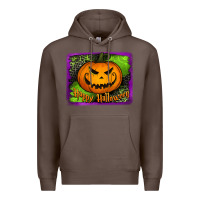 Coffee happy halloween jack o' lantern pumpkin Premium Hoodie - Jasminsmagicworld