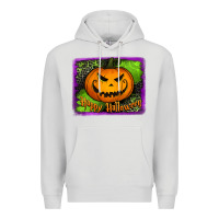 Dove Grey happy halloween jack o' lantern pumpkin Premium Hoodie - Jasminsmagicworld