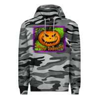 Slate Camo happy halloween jack o' lantern pumpkin Premium Hoodie - Jasminsmagicworld