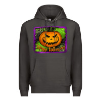 Smoke happy halloween jack o' lantern pumpkin Premium Hoodie - Jasminsmagicworld