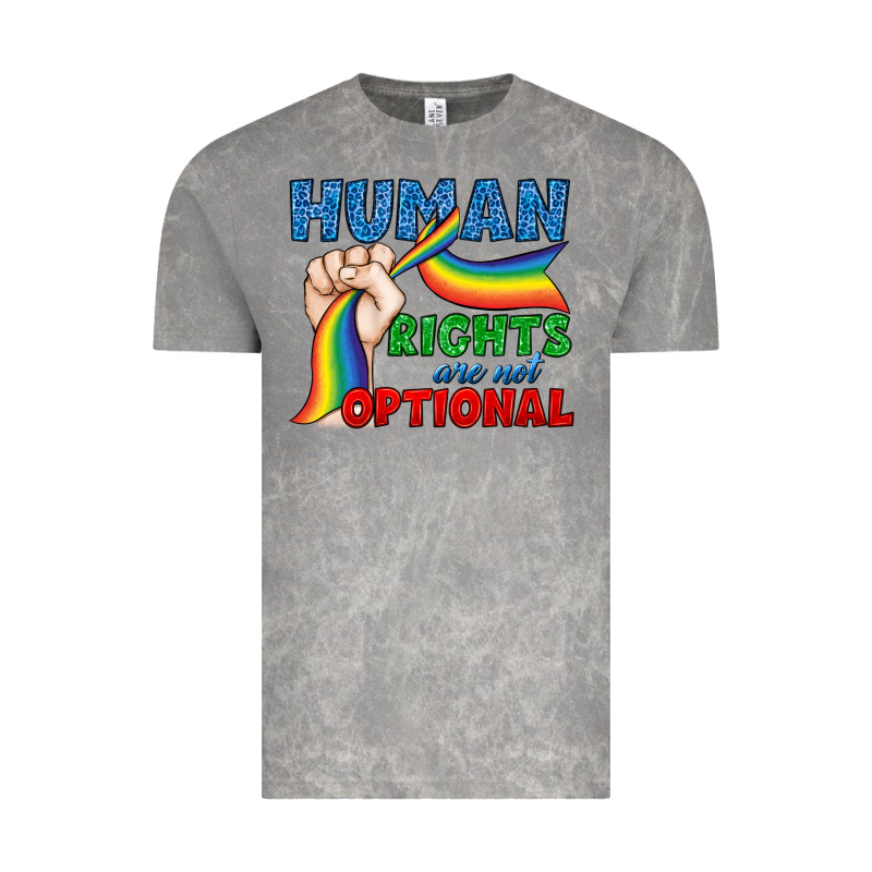 Human Rights Are Not Optional Vintage Tee by BundleAndBundleShop | Teevron