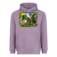 Lavender St patrick's day cows Heavyweight Hoodie - RanaPortraitStore