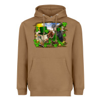 Toasted Coconut St patrick's day cows Heavyweight Hoodie - RanaPortraitStore