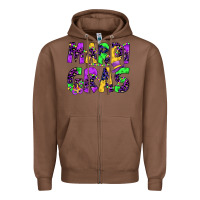 Chestnut mardi gras Zipper Hoodie - JahusDesignShop