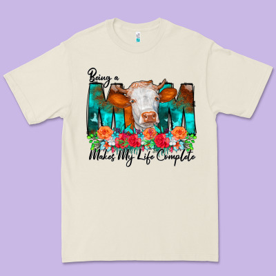 Being A Mom Makes My Life Complete Premium Tee Designed By Cowcowdesign
