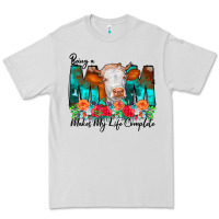 Dove Grey Being a Mom Makes My Life Complete Premium Tee - CowCowDesign