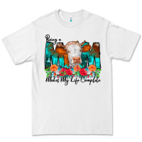 White Being a Mom Makes My Life Complete Premium Tee - CowCowDesign