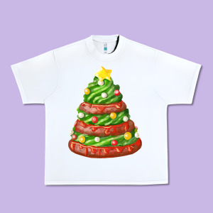 Green Chocolate Christmas Cookie Cake Urban Heavy Tee Designed By Fadigitalartstudio