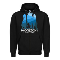Black horizon zero dawn Zipper Hoodie - DesigneFamous