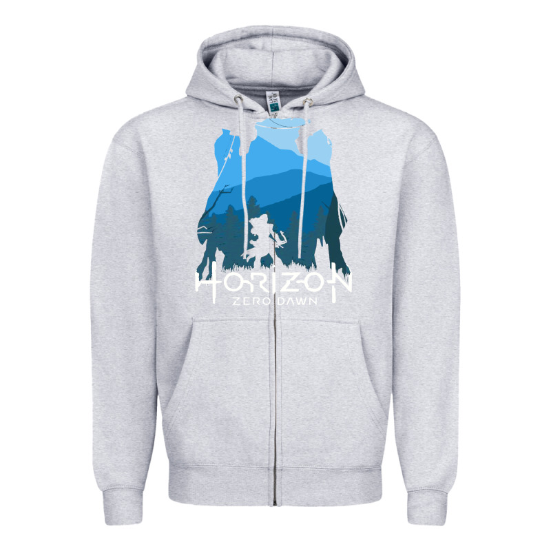 Horizon Zero Dawn Zipper Hoodie by DesigneFamous | Teevron