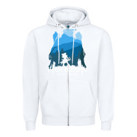 White horizon zero dawn Zipper Hoodie - DesigneFamous