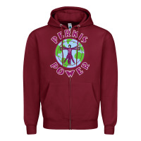 Burgundy heavyweights power Zipper Hoodie - DesigneFamous