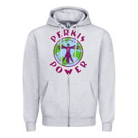 Heather Grey heavyweights power Zipper Hoodie - DesigneFamous