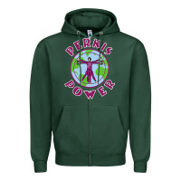 Sports Green heavyweights power Zipper Hoodie - DesigneFamous