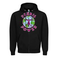 Black heavyweights power Zipper Hoodie - DesigneFamous