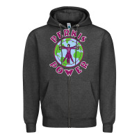 Charcoal Heather heavyweights power Zipper Hoodie - DesigneFamous