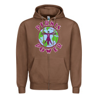 Chestnut heavyweights power Zipper Hoodie - DesigneFamous