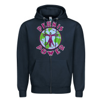 Navy heavyweights power Zipper Hoodie - DesigneFamous